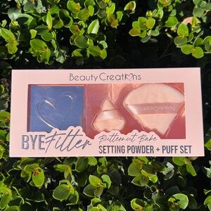 Beauty Creations PINK CLOUD SETTING POWDER + PUFF SET TALC FREE